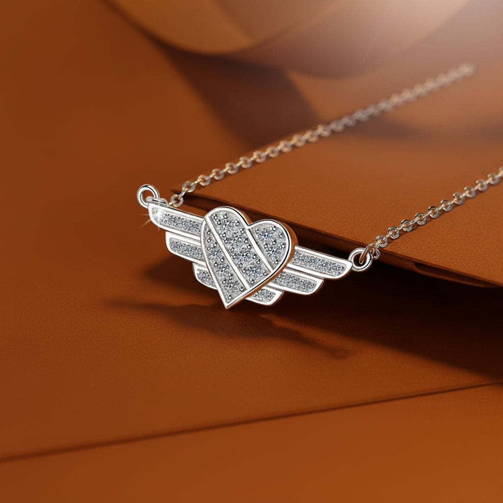 The Winged Heart Necklace