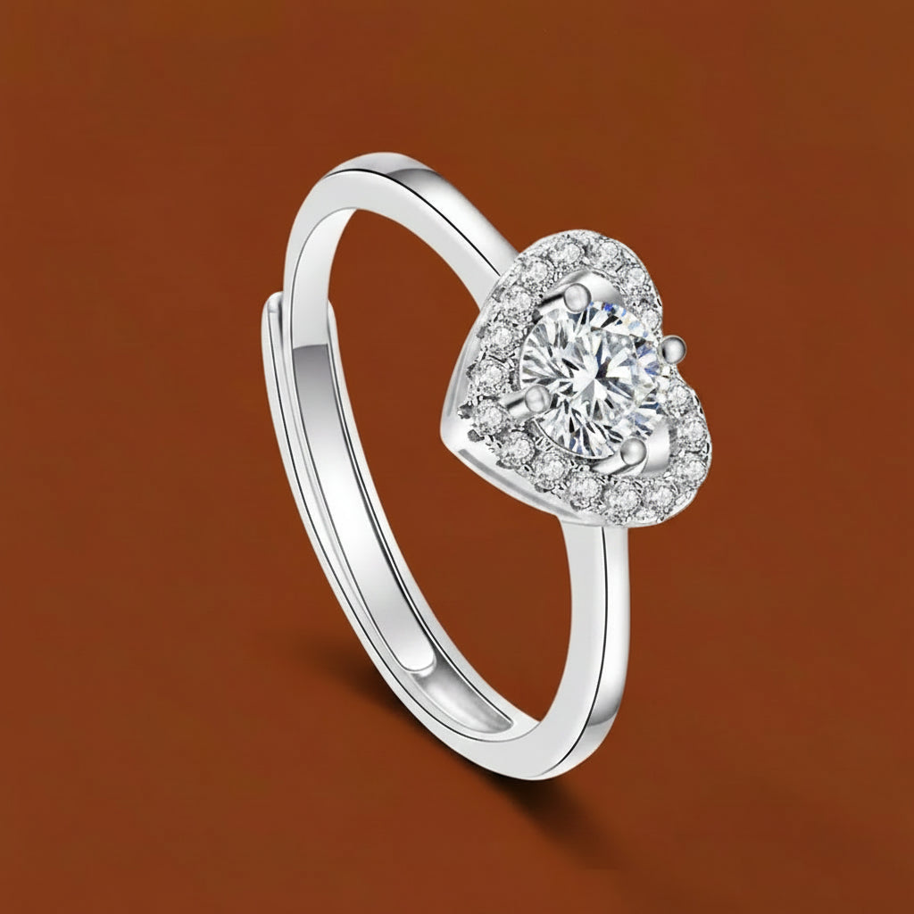 The Heart Halo Ring