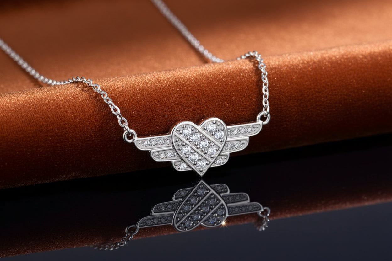 The Winged Heart Necklace