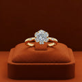 The Gilded Fleur Halo Ring
