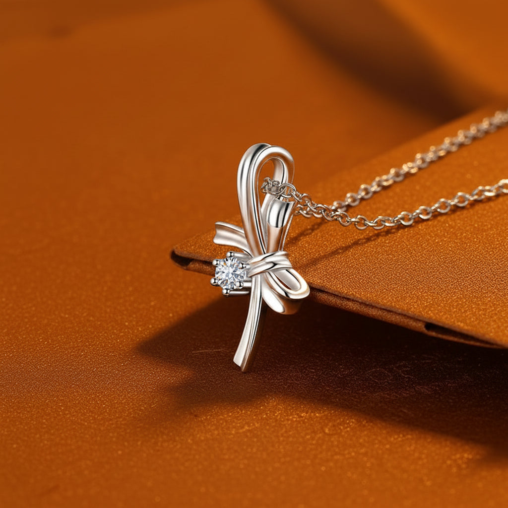 The Majestic Ribbon Bow Pendant