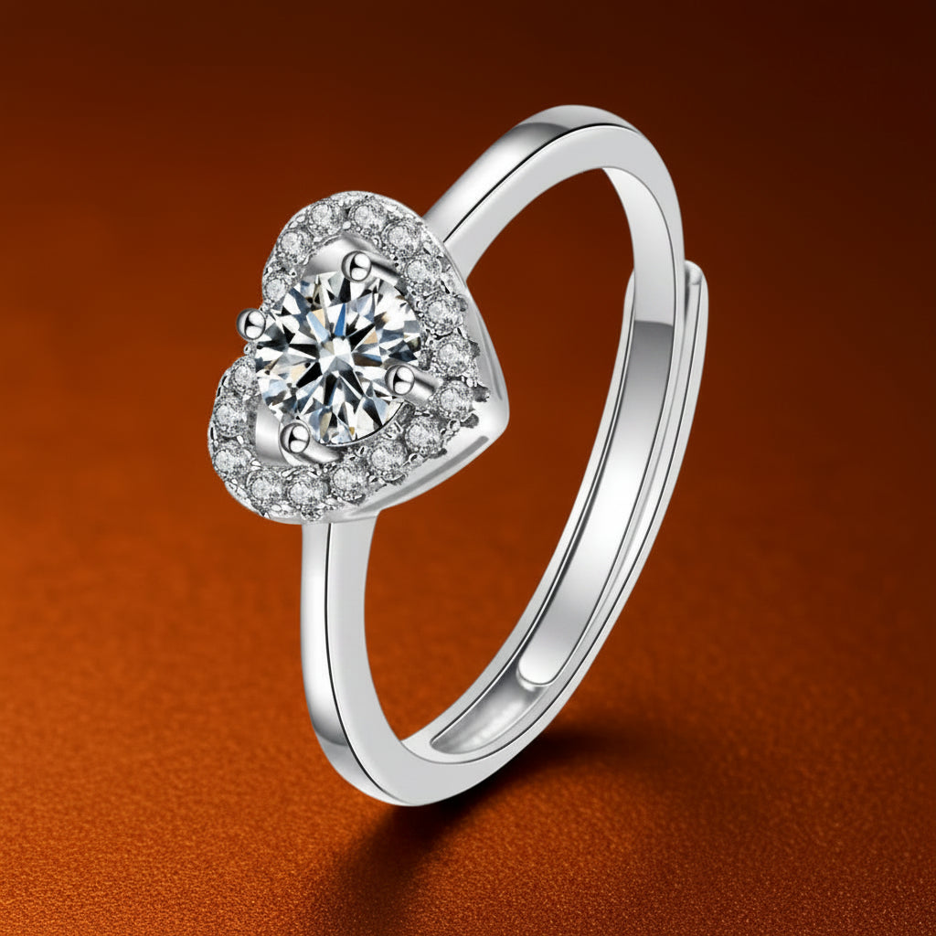 The Heart Halo Ring