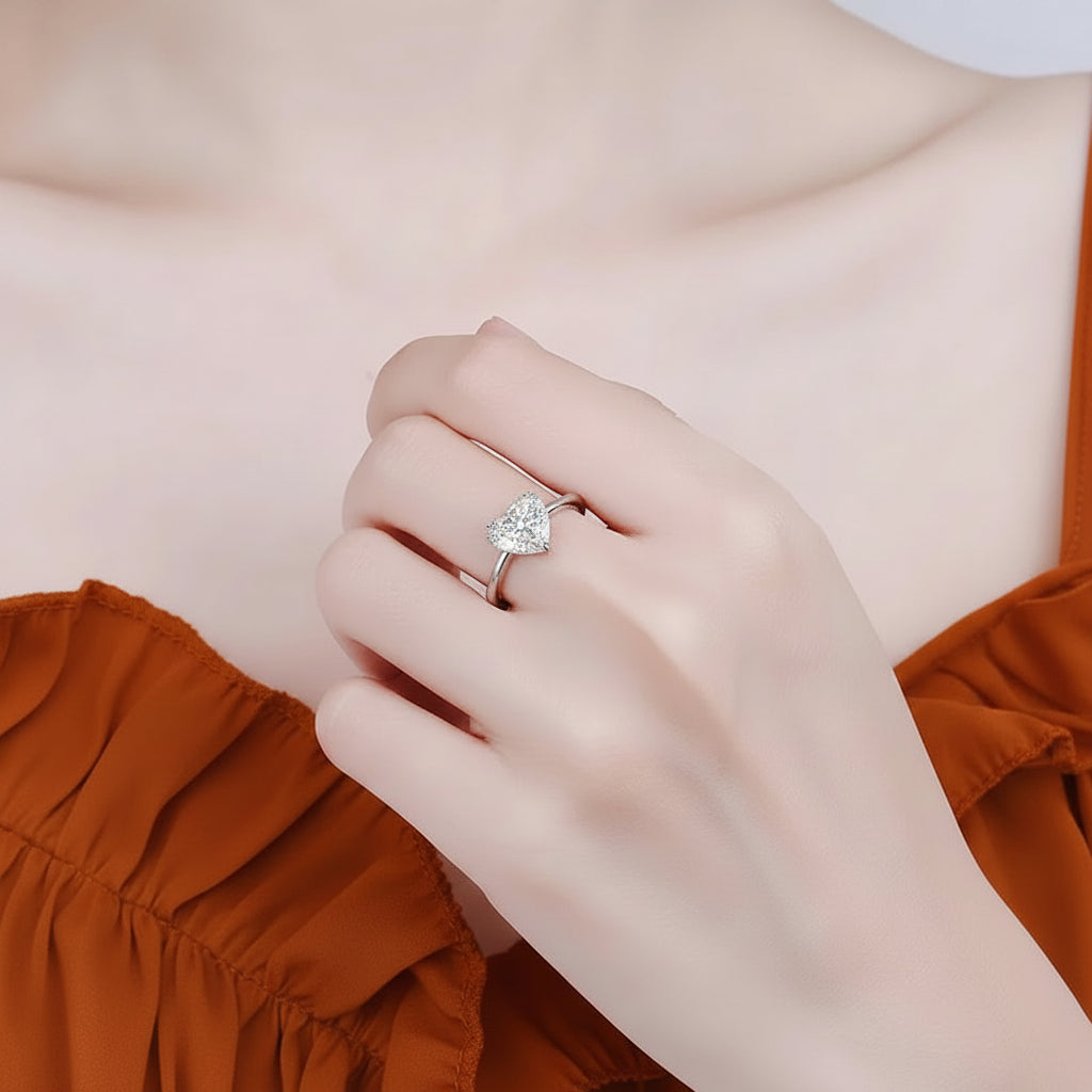 The Heart Halo Ring
