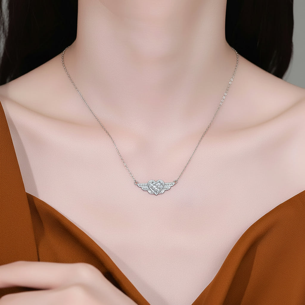 The Winged Heart Necklace